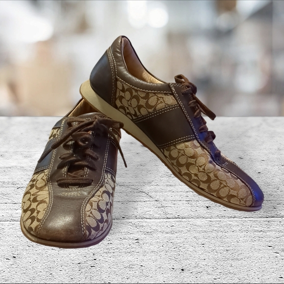 Coach Shoes - Coach noella brown sneaker/shoe size 9M